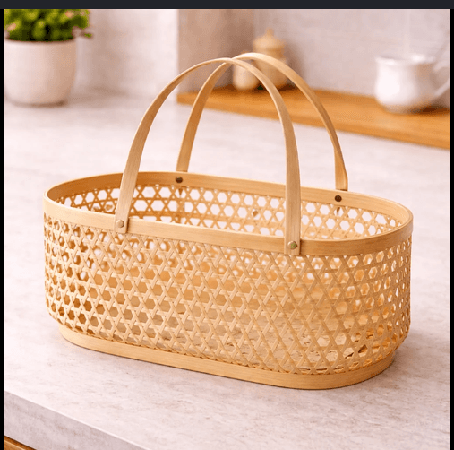 Bamboo Basket (Handwoven)